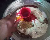 A picture of step 3 of Bajra Methi Achari Vada.