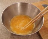 A picture of step 3 of Tricolor Don - Sansyoku Soboro Don - Japanese rice bowl.