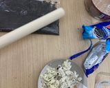 Hình bước làm 1 của món Kem chessese vị quýt bằng nguyên liệu ở Nhật