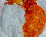 A picture of step 3 of Cassava curry.