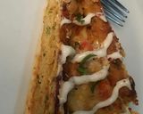 A picture of step 13 of Seekh Kabab Pizza 🍕😍.