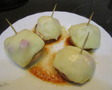 Foto del paso 2 de la receta: Pincho de Champiñón con jamón y queso