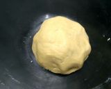 A picture of step 2 of Sattu peda.
