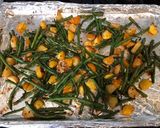 A picture of step 4 of Roasted Potatoes and Green Beans.