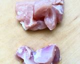 A picture of step 1 of Juicy Bite-Sized Chicken Katsu (Chicken Thigh).