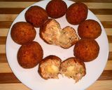 சிக்கன் உருளைக்கிழங்கு சீஸ் உருண்டை / chicken potato cheese balls recipe in tamil) ரெசிபி ஸ்டேப் 9 புகைப்படம்