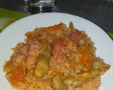 Foto del paso 4 de la receta: Salchichas con arroz
