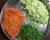 A picture of step 1 of Vegetable Manchurian.
