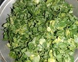 A picture of step 1 of Soya Methi Aloo sabzi.