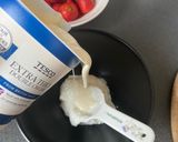A picture of step 3 of Strawberries with Cream for #England!.