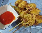 Foto langkah ke 6 dari resep Sosis Gulung Mie Telur.