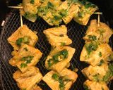 Hình bước làm 3 của món Cốt lết chay xiên nướng (Satay chay)