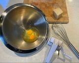 Une image de l'étape 3 de Penne carbonara au flanc de porc fumé.
