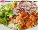 A picture of step 3 of Maharashtrian Masala (masale) Bath.