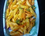 A picture of step 2 of Veggie pasta.