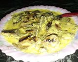 A picture of step 7 of Haray lehsan wali Karhi aur bajray ki roti.