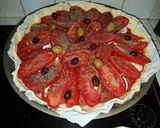 Une image de l'étape 7 de Tarte toutes tomates.