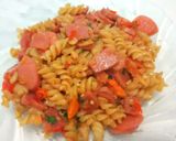 Foto langkah ke 8 dari resep Macaroni sosis pedas.