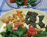 Foto del paso 6 de la receta: Ensalada con vinagreta de naranja y hamburguesas