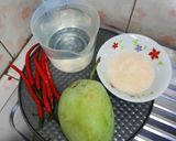 Foto langkah ke 1 dari resep Asinan Mangga Pedas Manis.