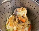 A picture of step 1 of Rotisserie Chicken Stock.