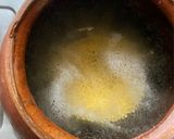 A picture of step 2 of Korui Begun diye Moong Dal / Moong Dal with Small Eggplants for lunch in Thakurbari style.