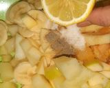 A picture of step 1 of Mix fruit chat basket.