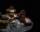 A picture of step 6 of Dark chocolate cheese truffle brownie.