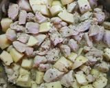 Cukkinis csirkeragu recept fázis 1 fotója