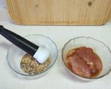 Foto del paso 2 de la receta Bonito marinado en miso con costra de semillas