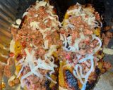 Foto del paso 5 de la receta: Plátano maduro relleno de queso mozzarella y carne molida