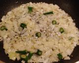 A picture of step 4 of Banana flower vada curry.
