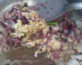 A picture of step 4 of Paalak Corn Rice.