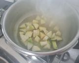 A picture of step 1 of Dudhi bataka nu shak.