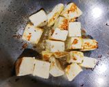 A picture of step 2 of Hyderabadi Paneer Masala.