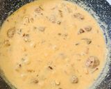 A picture of step 5 of Meatballs in Creamy Sauce with Porcini Mushrooms.