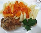 Foto del paso 5 de la receta Pollo al horno con macarrones en salsa