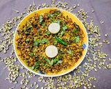 A picture of step 4 of Moong Sprouts Chaat.