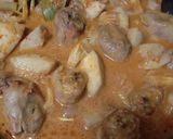 Foto langkah ke 5 dari resep Gulai nangka campur kepala ayam.