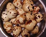 Foto langkah ke 1 dari resep Batik Telur Puyuh / Pindang Telur Puyuh / Marble Egg.