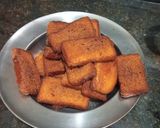 A picture of step 1 of Double Ka Meetha.