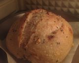 Foto langkah ke 19 dari resep Wijen Jinten Hitam Chili Flakes Cheese Sourdough Bread (Open Bake Method).