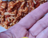 Foto del paso 6 de la receta: Soja texturizada orgánica con arroz parboil en salsa de tomate simple 🍅 🍚 🌾