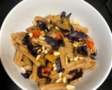 Foto del paso 7 de la receta: Pasta con berenjena y tomatitos uva