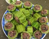 Hình bước làm 3 của món Canh khổ qua nhồi tôm thịt nấm mèo