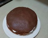 Foto langkah ke 6 dari resep Mille Crepes Coklat.