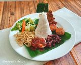 Foto langkah ke 3 dari resep Nasi Campur Telur 3in1.