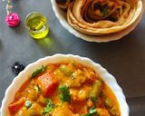 A picture of step 5 of Veg Korma.