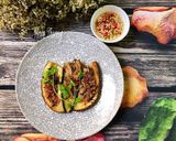 Hình bước làm 4 của món Cà Tím Áp Chảo