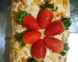 A picture of step 15 of Strawberry & Passion Fruit Meringue Roulade.